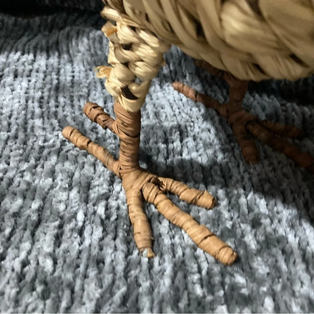 Chicken/Rooster Wire Raffia Set Decor Kitchen Farmhouse